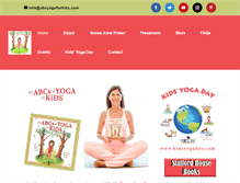 Tablet Screenshot of abcyogaforkids.com